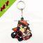 Promotional crafts silicon keychain / custom rubber keychain