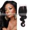 Size 4x4 free part two parts and three parts human hair lace closure