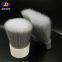 white and grey crimped synthetic brush filament