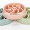 Non-skip Base Pet Bowl Feeder Dogs Cats Anti-choking Bowl Neck Protection