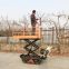 Crawler type dumper with lift container, Hydraulic Scissor lifter