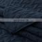 Oversized King Nevy Blue Twin Plain Dyed Quilt Bedspread Set For Summer