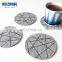 Christmas kitchen decoration Customized Shape Logo Printed felt cup coaster 8pcs one set