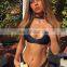 Sexy Bikini Hollow Out Bathing Suit Halter Swimwear Women Swimsuit Girl Bikini Push Up Beach Wear Solid Bikini Set A912