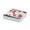 RTS Printing Polyester blue Christmas present packing foldable stool storage ottoman for kids