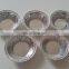 hot sales silver red green gold takeaway eco-friendly oval aluminium foil cup