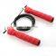 Professional  Foam Handle Pvc Speed Weighted Fitness logo Exercise Sports Training Jump Rope