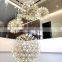 Modern Sparkling LED Stainless Steel Lighting Spark Ball Chandelier Pendant Lamp