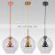 Modern E27 clear glass ball decorative energy saving ceiling pendant lamp