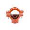 CE Approved Ductile Iron Threaded Mechanical Tee For Fire Fighting