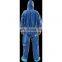 Isolation Chemical Protective Disposable Jumpsuit Hooded Coverall