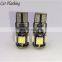 car flahsing 30PCS Super bright W5W 194 168 5 SMD DC 12V Wedge Lamp Parking lamp T10 5050 Canbus Error Free Car Interior Lights