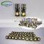 100X T10 Canbus 5smd Car Light W5w 194 168 Error Bulbs DC 12V Wedge Lamp Parking Lamp White Blue Red Yellow Pink Green Ice Blue