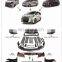 Facelift Body Kits for toyota Alphard vellfire bumper lights car body parts upgraded