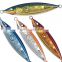 Slow shake metal jigging spoon iron luminous lead fishing lure sea metal jig 200g with mustad stainless steel assist hook