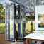 Generous design double glass folding door/accordion door