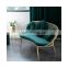 Simple Modern Iron Sofa Chair Milk Tea Shop Double Creative Leisure Sofa Chair Velvet Leisure Chair