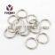 25mm Custom Size Shape Metal Key Ring Round Edge Split Keychain Ring