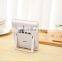 Three in one bedside table wireless charging station planner pad ipad holder temperature and humidity weather clock bamboo set
