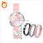 High Quality Customize Fashion Womens Watch Elegant Woman Interchangeable Gift Watch Set