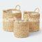 Beautiful Water Hyacinth Plant Holder Set Of 3 Planter Natural Handwoven Wholesale Vietnam Manufacturer