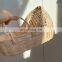 High Quality Rattan doll Cradle Bassinet bed, kid room decor, straw moses basket Wholesale