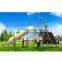 Amusement park Outdoor plastic slide Climbing Rope Children Playground Equipment