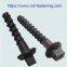 square head sleeper screw spike of raiway track