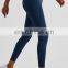 Sexy Peach Hip High Waist V Cut Cross Waist Yoga Leggings Hot Tummy Control Gym Fitness Workout Activewear Tight Pants For Women