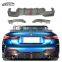 G22 3D Style High Quality Carbon Fiber Rear Diffuser With Light Rear Bumper Lip  For BMW 4 Series G22 G23