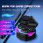 Popular Design LED Light Earplugs Bluetooth Headphone Gaming Wireless Earphones Sport Cheap Audifonos-Bluetooth Earbuds