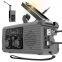 BSG-318Multifunction Solar Emergency Radio with Power Bank, Hand Crank, 4000/8000mAh Battery, SOS Alarm, Flashlight & iPhone 15 Charging