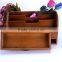 Zakka desktop multifunctional storage box, coffee old wooden box