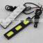 2015 good quality flexible 100%waterproof newest 3*COB led drl universal daytime running light