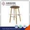 Black cool contemporary wood tall backless bar stools for sale