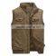Hot sale wholesale many pockets mens casual vest