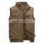 Army green color cotton fashion men waistcoat