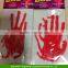 BLOODY GEL HANDS HORROR HALLOWEEN WINDOW CLINGS DECORATION ZOMBIE