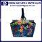 PU Leather Printing Design Photo Wooden Storage Basket Hanging Basket Chain