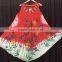 Indian printed chiffon summer long umbrella dresses