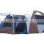 Large outdoor camping tent with high top