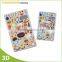 Funny 3D effect printing PP/PET3d lenticular plastic sticker
