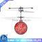 2016 New product flashing disco ball auto-induction flying ball induction helicopter with light