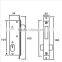 Zinc Alloy High Quality Electric Panel Dead Bolt door lock