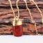 2015 Hot Wholesale Dye Rose Red Pearl Pendant Necklace