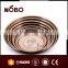 ancient copper embossed grape plate, stainless steel non-slip serving tray