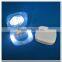 Square shaped plastic makeup mirror with light