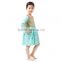 2016 in July the latest baby girl cotton dress with golden sequins