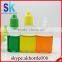 30ml clear rectangle plastic dropper bottle child tamperproof cap with press in tip