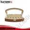 PU leather six slot watch packaging,2016 new design watch case,brown color leather watch box